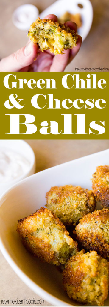 Green Chile and Cheese Appetizer Balls | NewMexicanFoodie.com