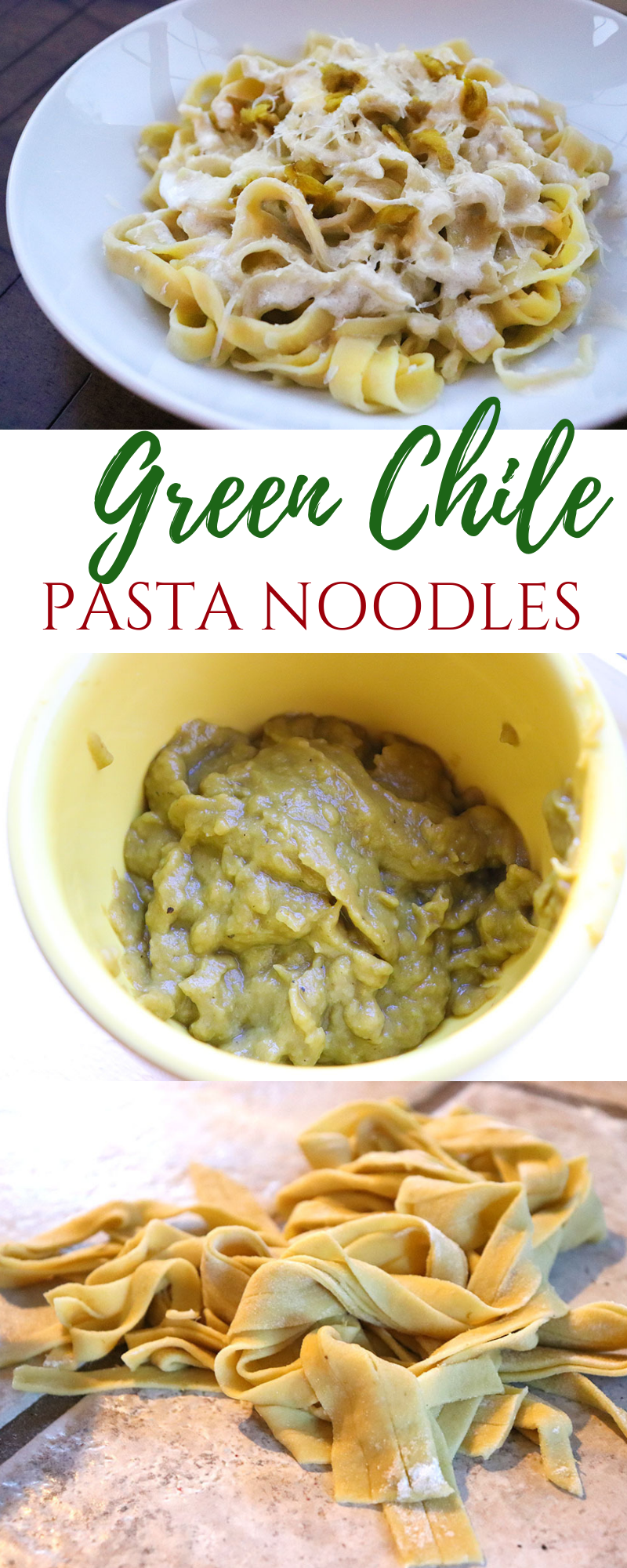 Green Chile Pasta Noodles | NewMexicanFoodie.com