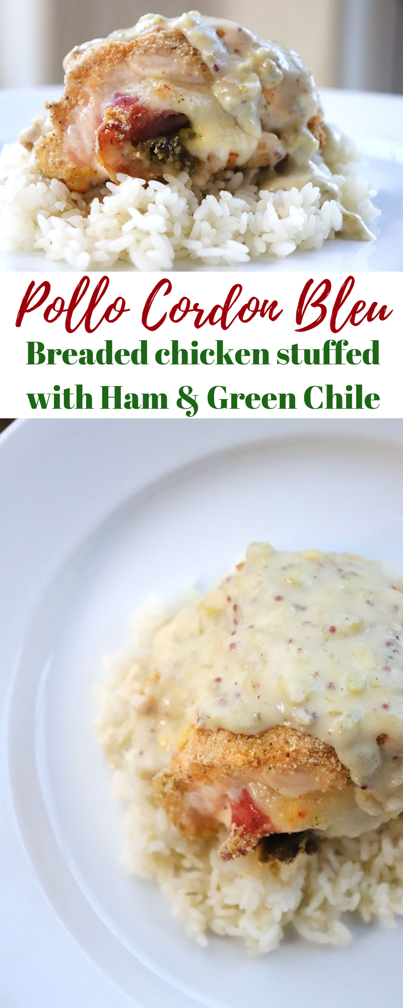 Pollo Cordon Bleu - a New Mexican twist on Chicken Cordon Bleu! 