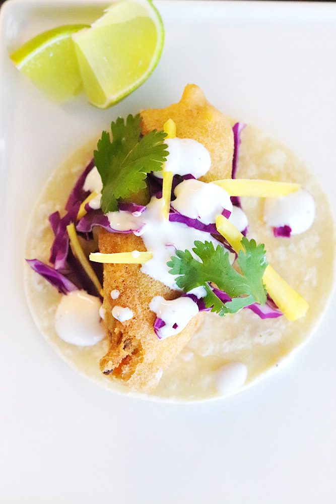 Beautiful chile relleno tacos