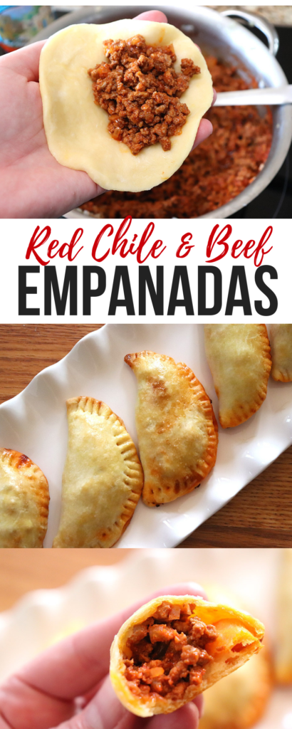 New Mexican Red Chile and Beef Empanadas 