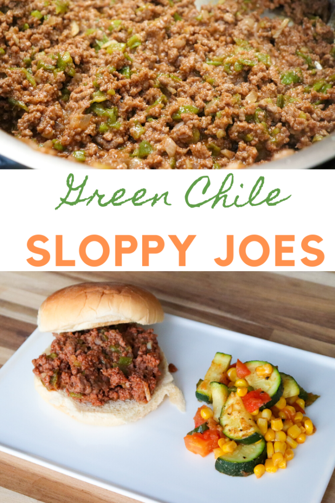 New Mexican food - Green Chile Sloppy Joes