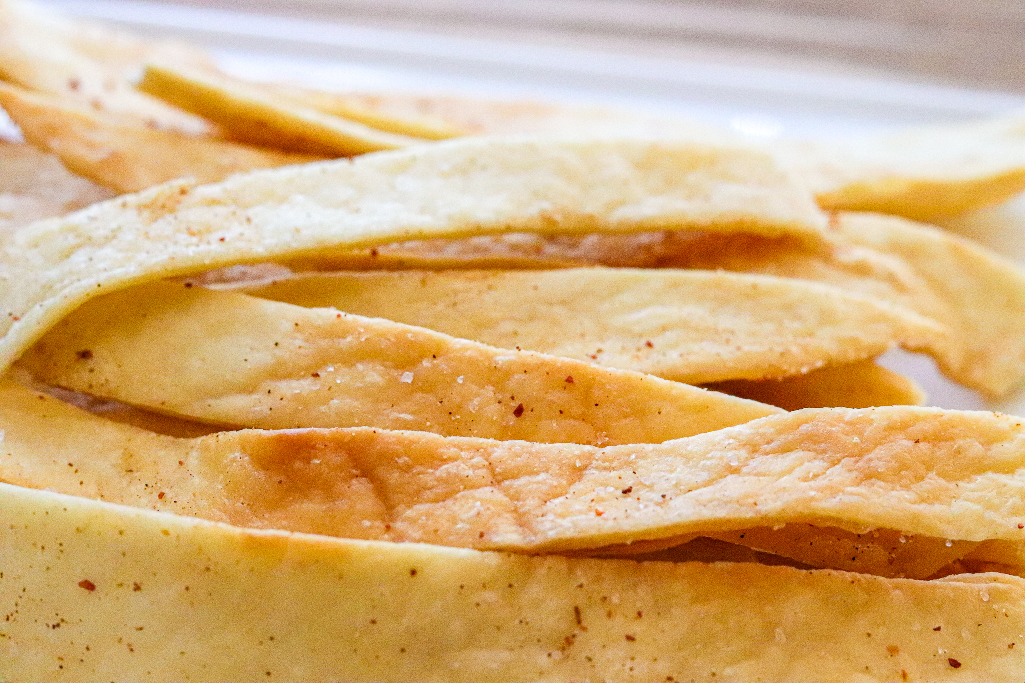 5Minute Fried Tortilla Strips (two ways) New Mexican Foodie